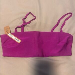 Skims knit swim bandeau top lollipop